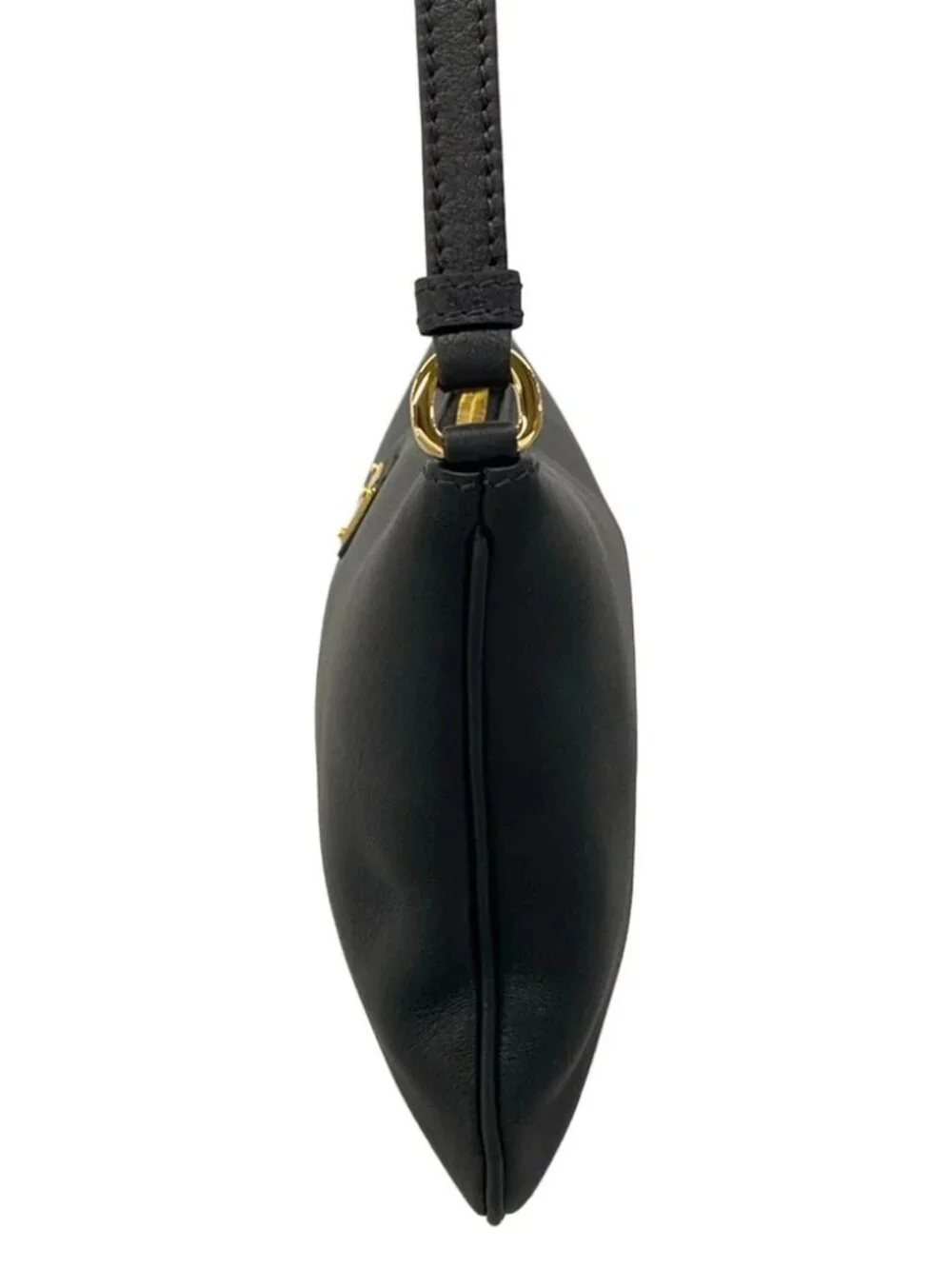 PRADA 1BC238 Black Leather Shoulder Bag